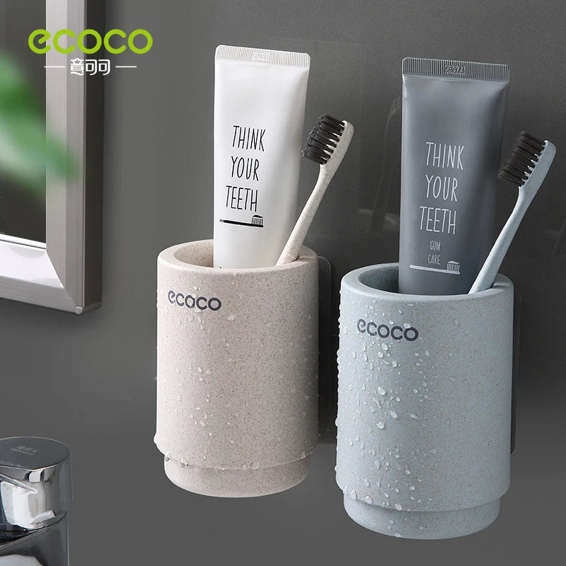 Suporte para escova e acessórios de banheiro com copo magnético ECOCO