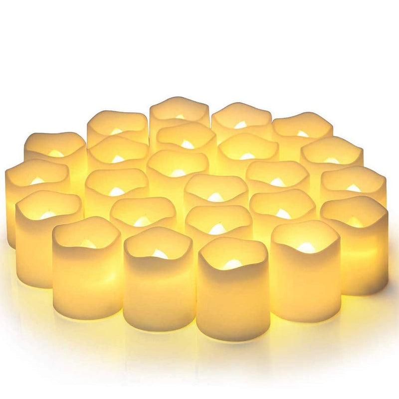 Kit de velas de LED, decorativas com 24 peças.