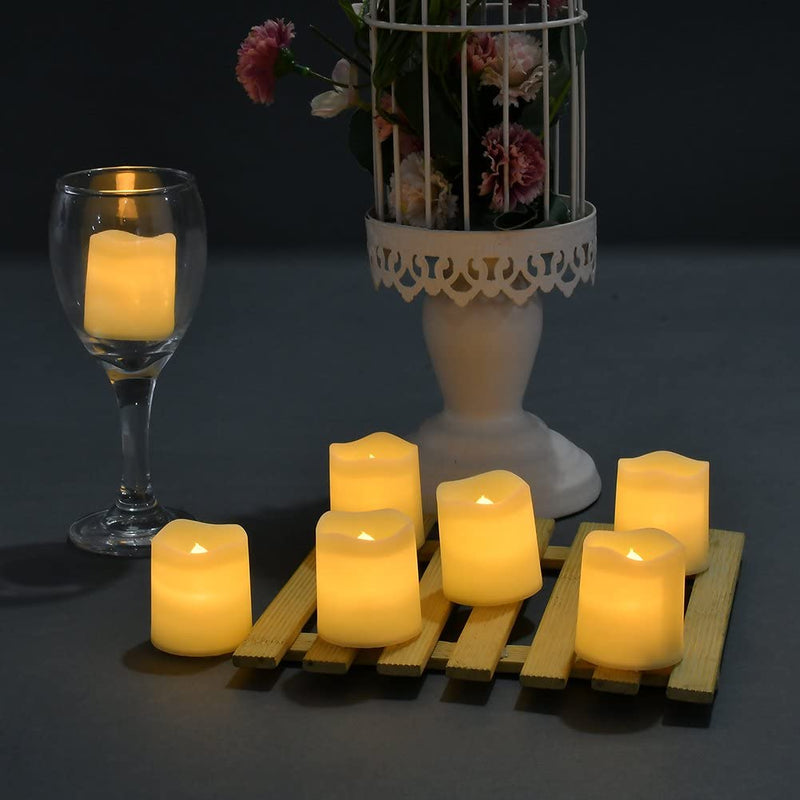 Kit de velas de LED, decorativas com 24 peças.