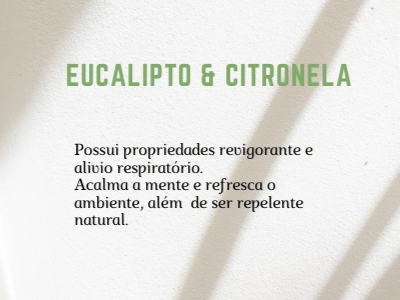 Spray aromático Eucalipto e Citronela