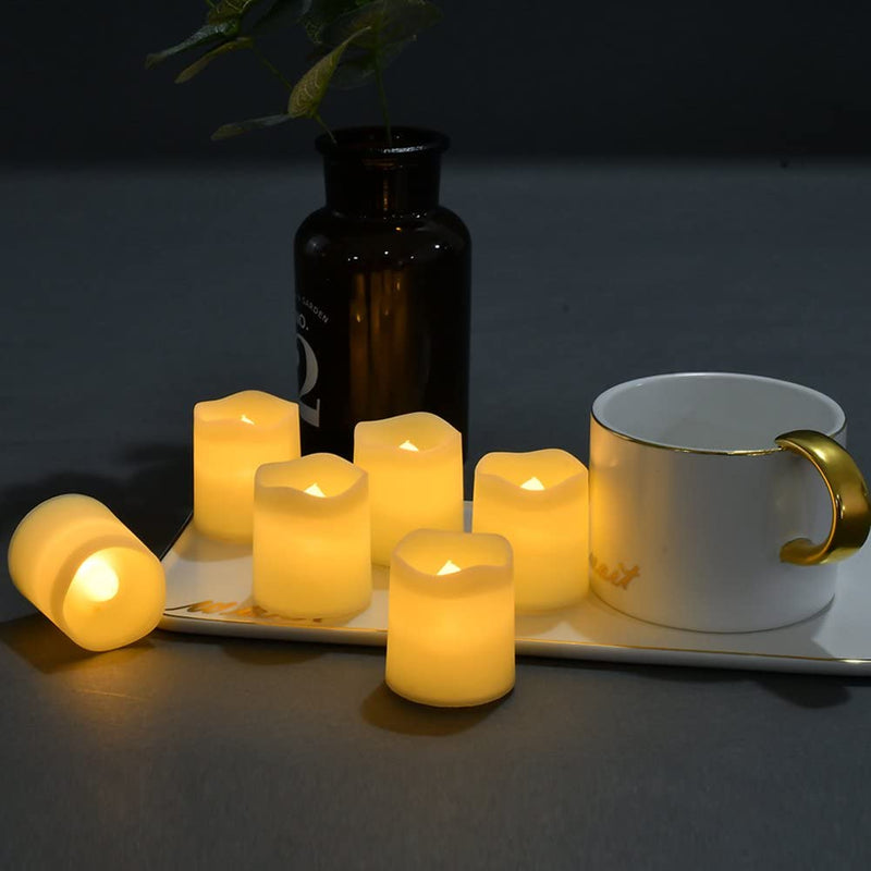 Kit de velas de LED, decorativas com 24 peças.